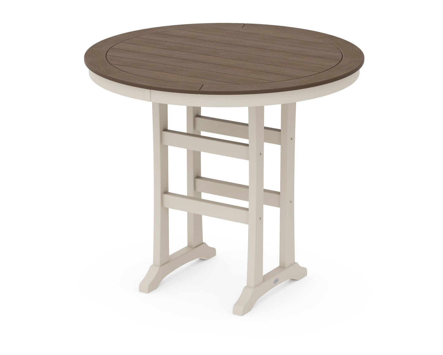 Nautical Trestle 48" Round Bar Table
