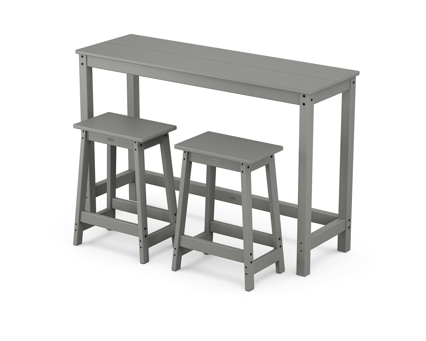 Modern Studio Stool 3-Piece Counter Balcony Set