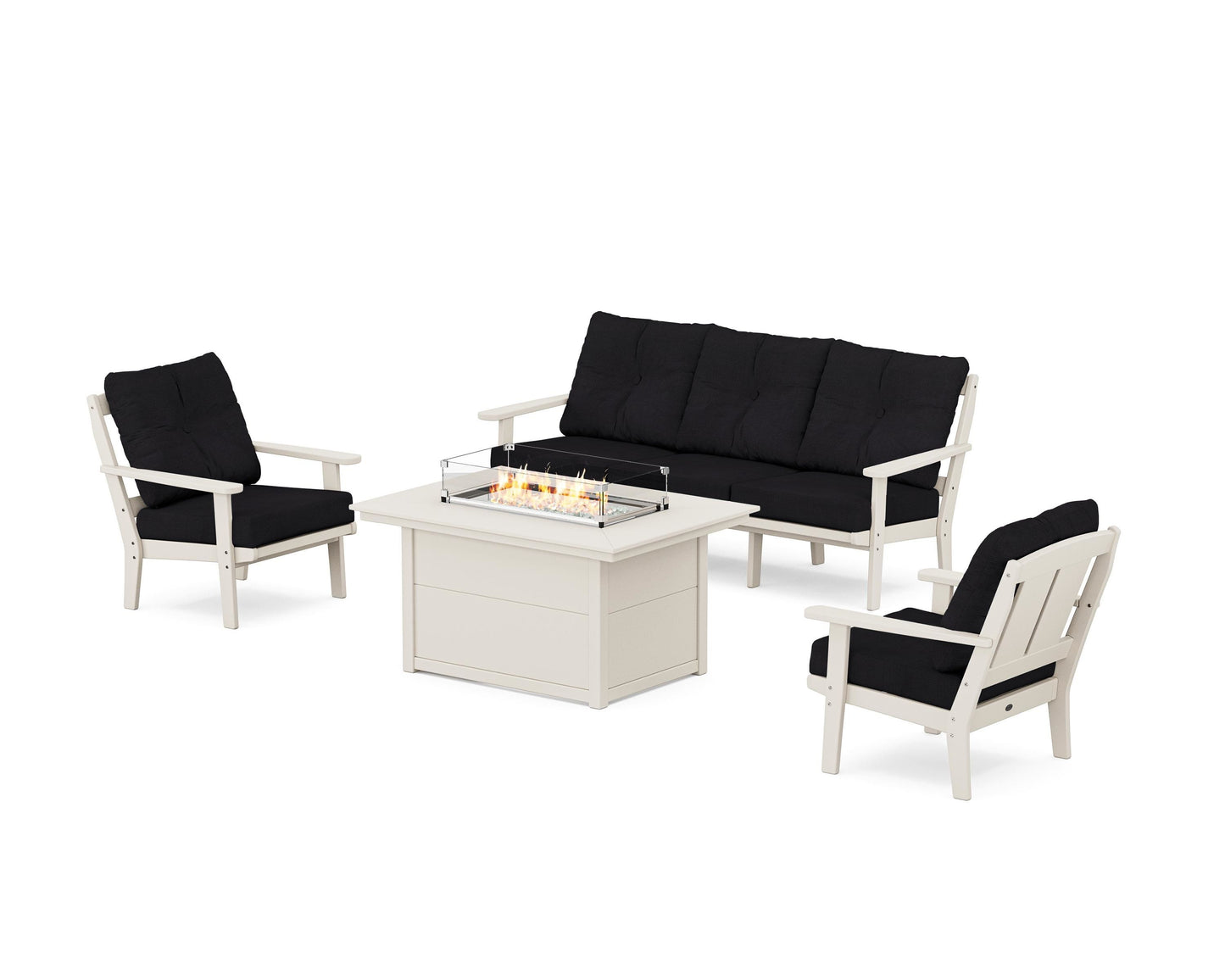 Mission Deep Seating Fire Pit Table Set