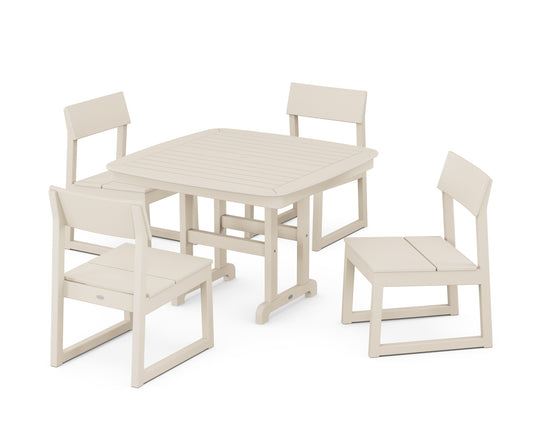 EDGE Side Chair 5-Piece Dining Set with Trestle Legs