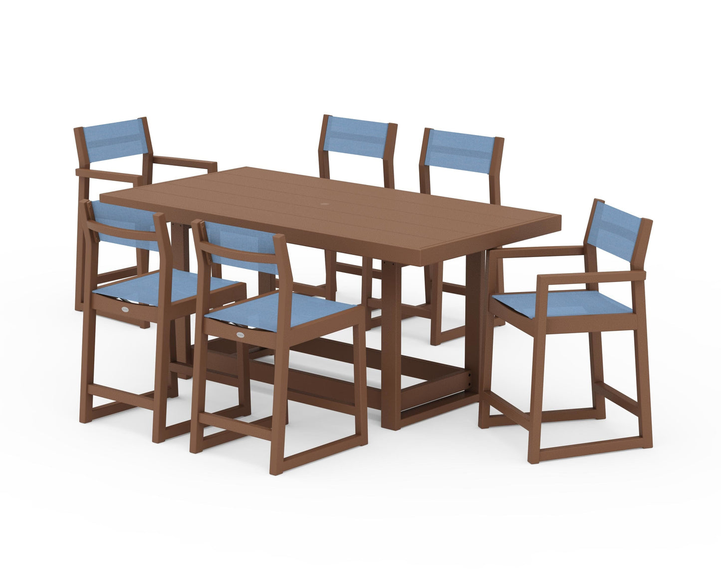 EDGE Sling 7-Piece Counter Table Set