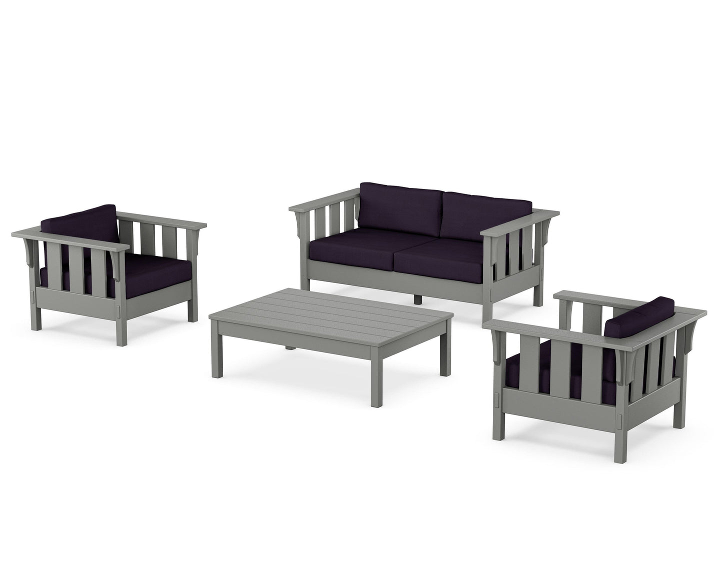 Acadia 4-Piece Deep Seating Set with Loveseat