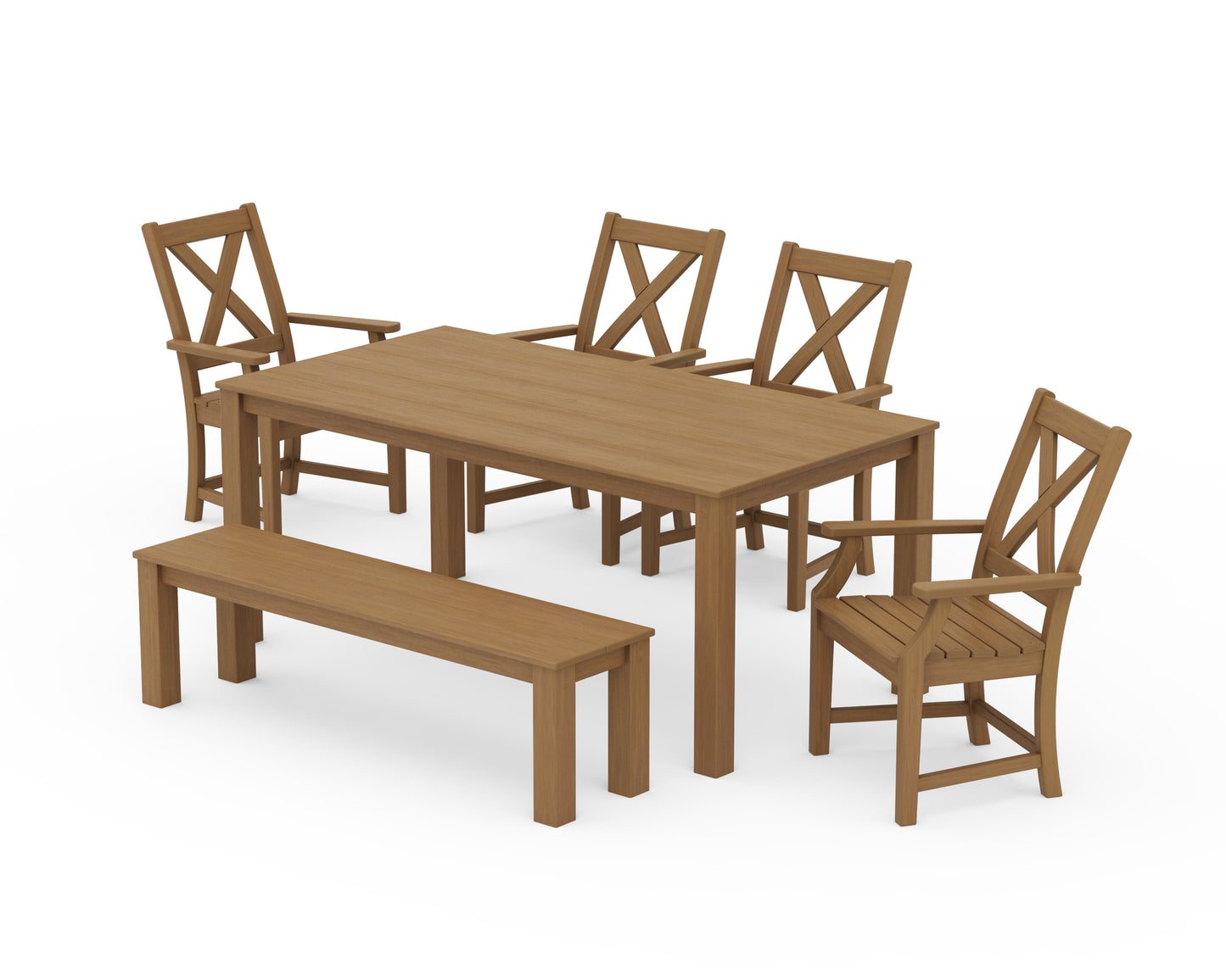 Braxton 6-Piece Parsons Dining Set with Bench