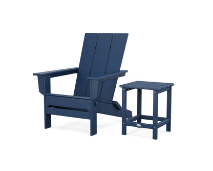Modern Studio Folding Adirondack Chair with Side Table