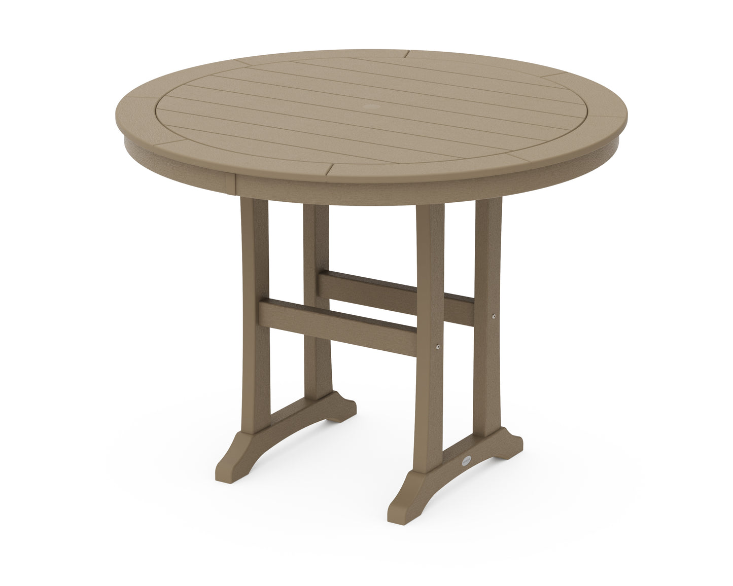 Nautical Trestle 48" Round Counter Table