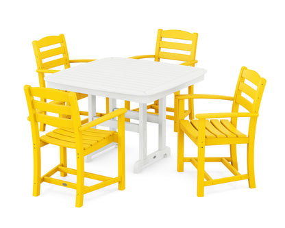 La Casa Caf‚ 5-Piece Dining Set with Trestle Legs