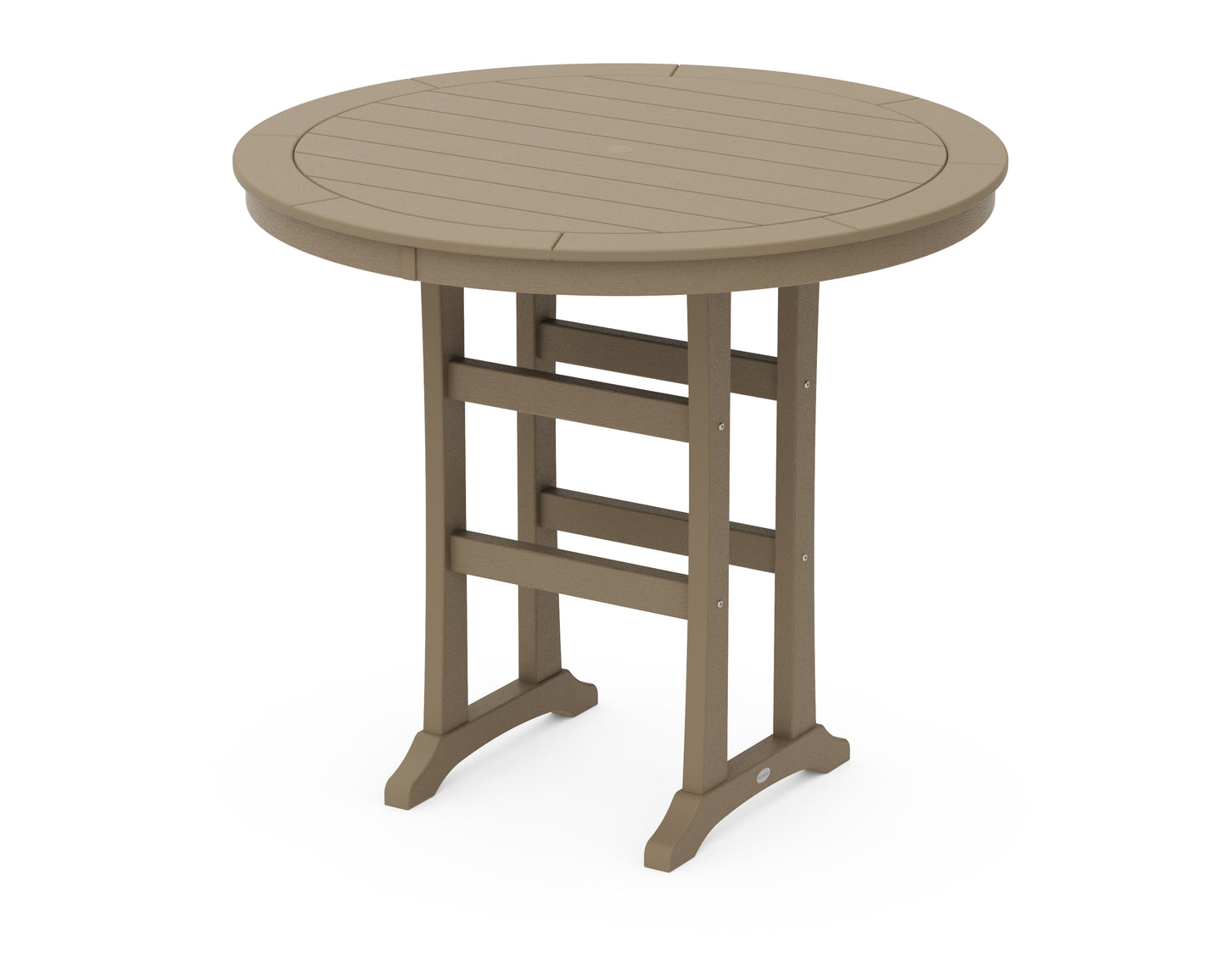 Nautical Trestle 48" Round Bar Table
