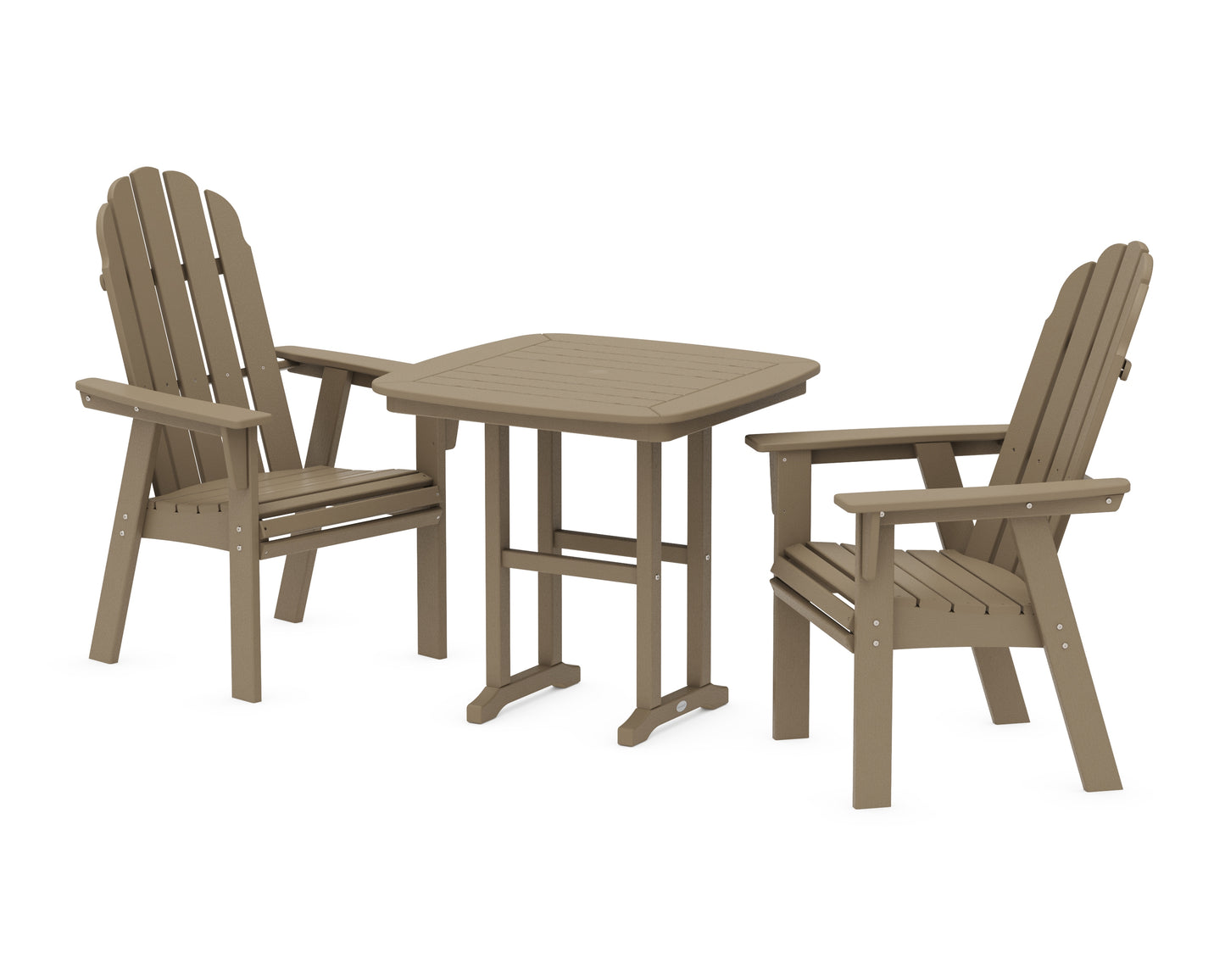 Vineyard Adirondack 3-Piece Dining Set