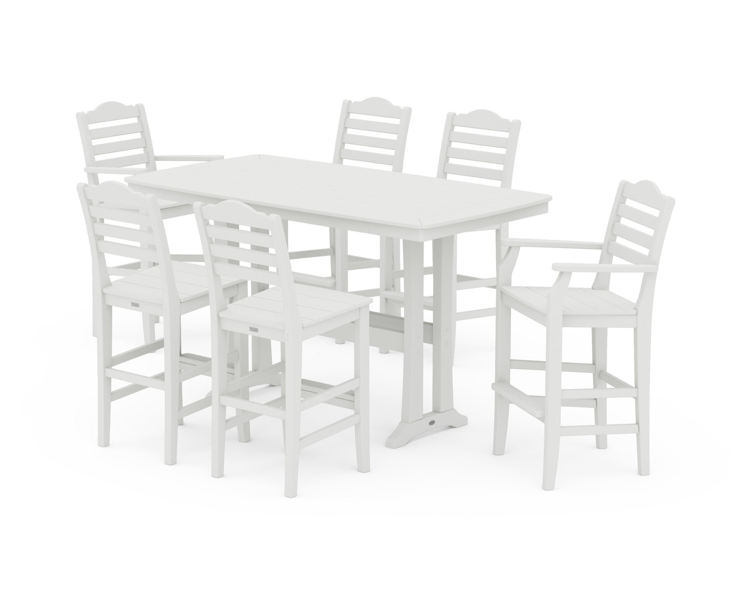 Savannah 7-Piece Bar Set with Trestle Legs