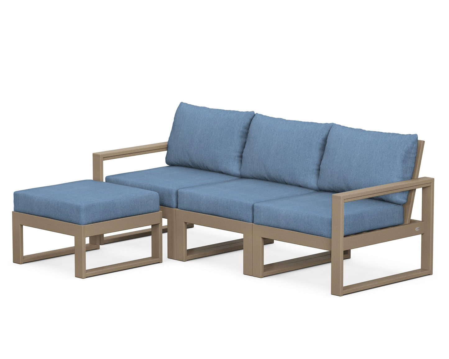 EDGE 4-Piece Modular Deep Seating Set with Ottoman