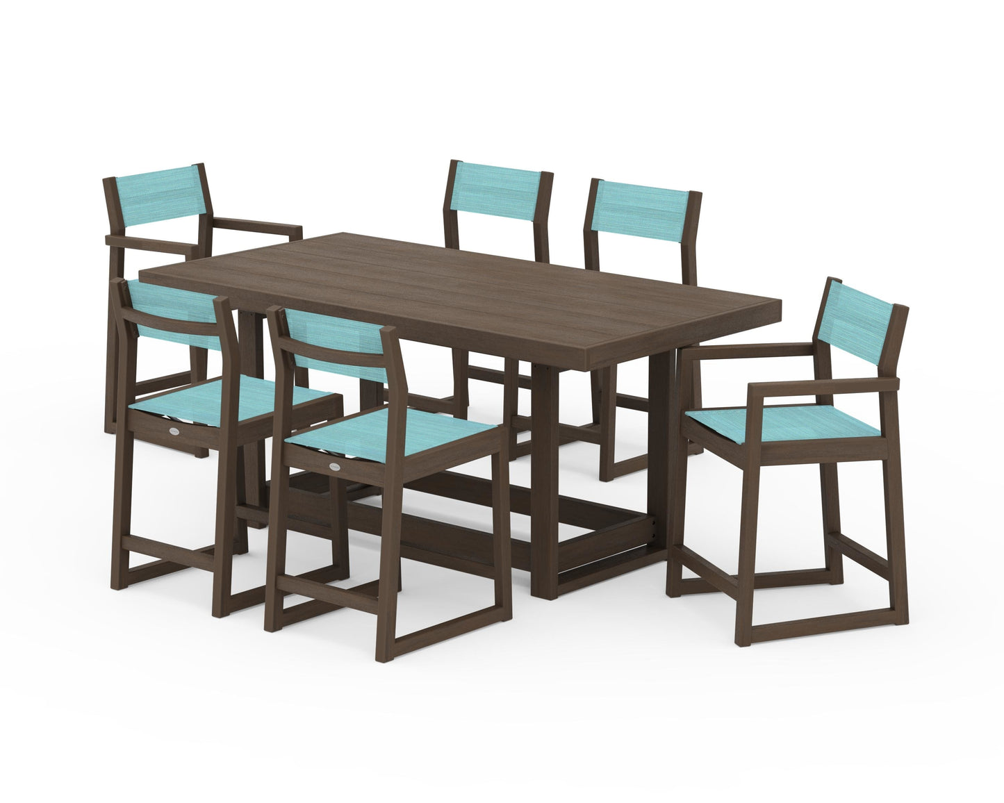 EDGE Sling 7-Piece Counter Table Set