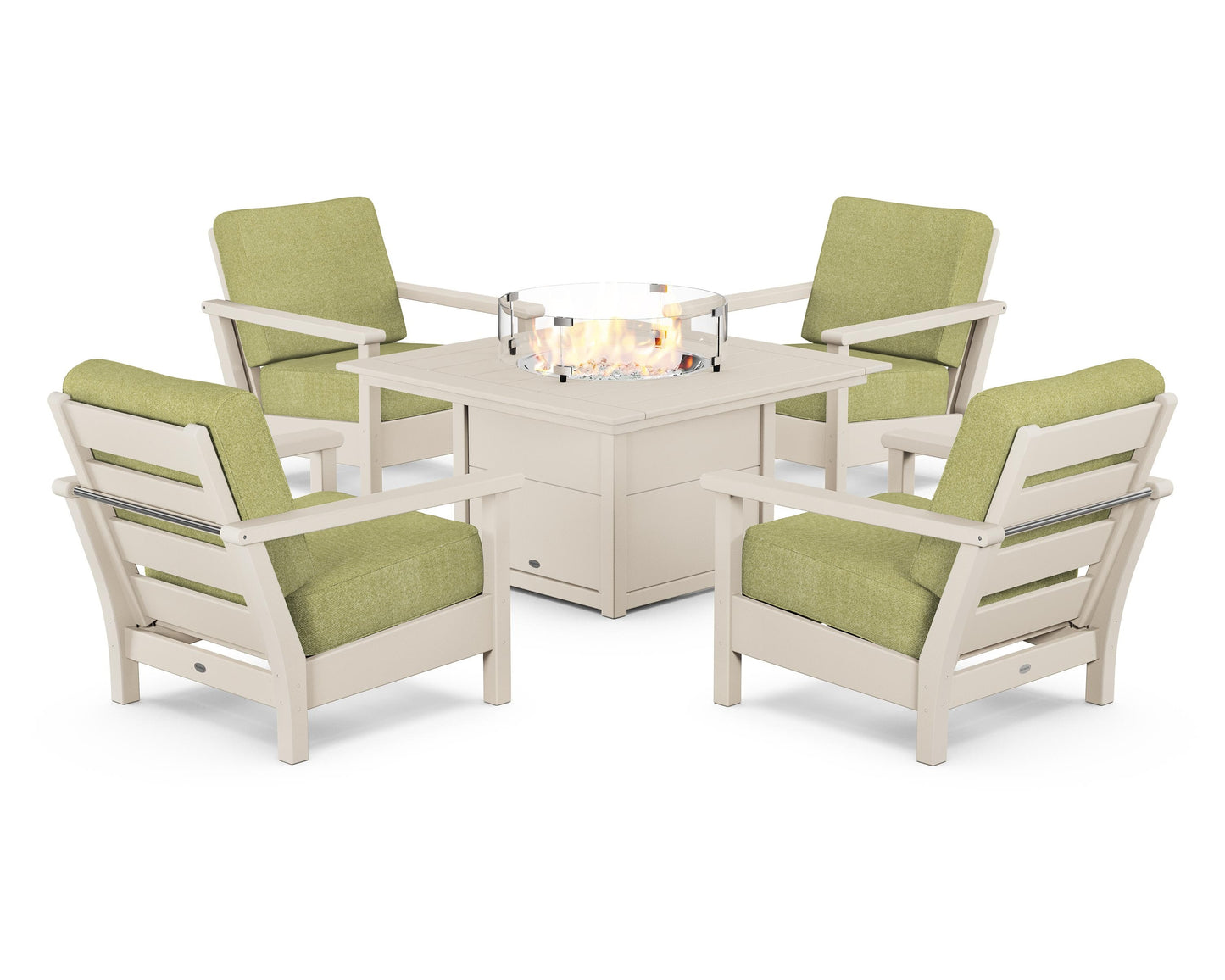 Harbour 5-Piece Conversation Set with Fire Pit Table