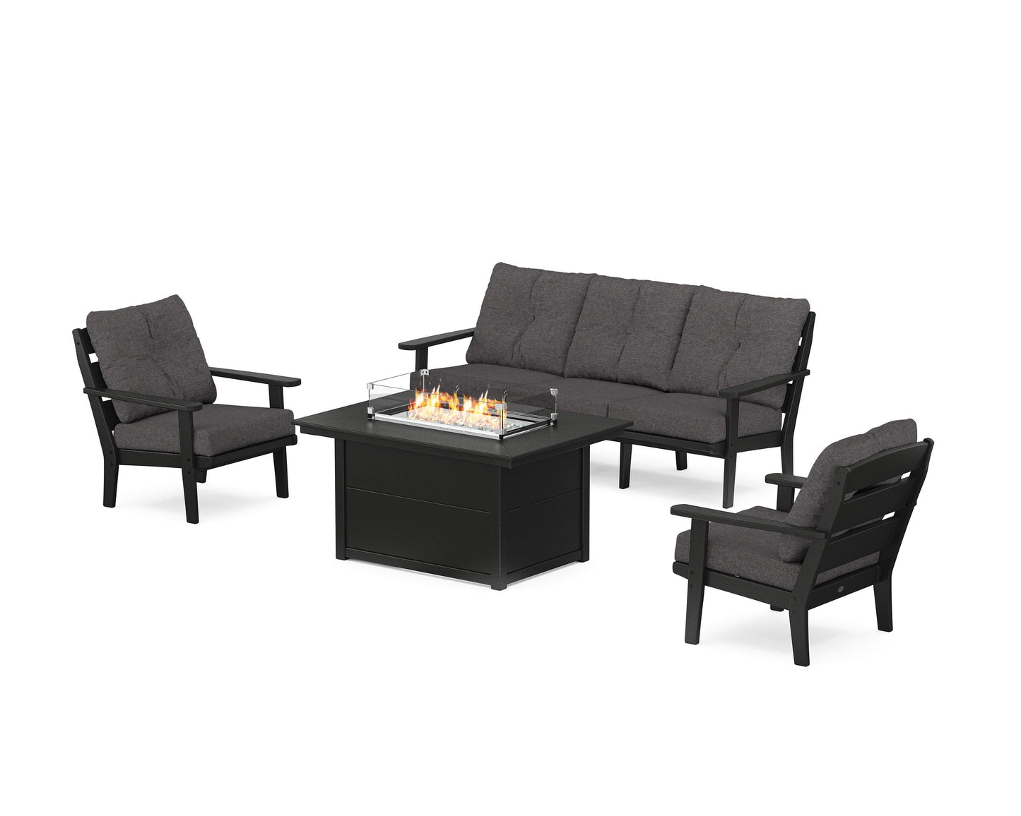 Lakeside Deep Seating Fire Pit Table Set