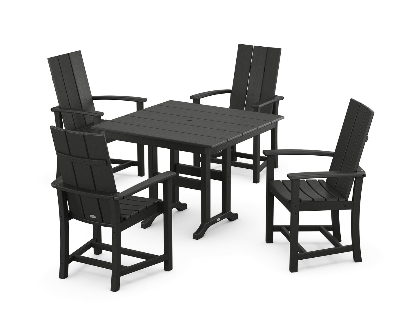 Modern Adirondack 5-Piece Farmhouse Dining Set