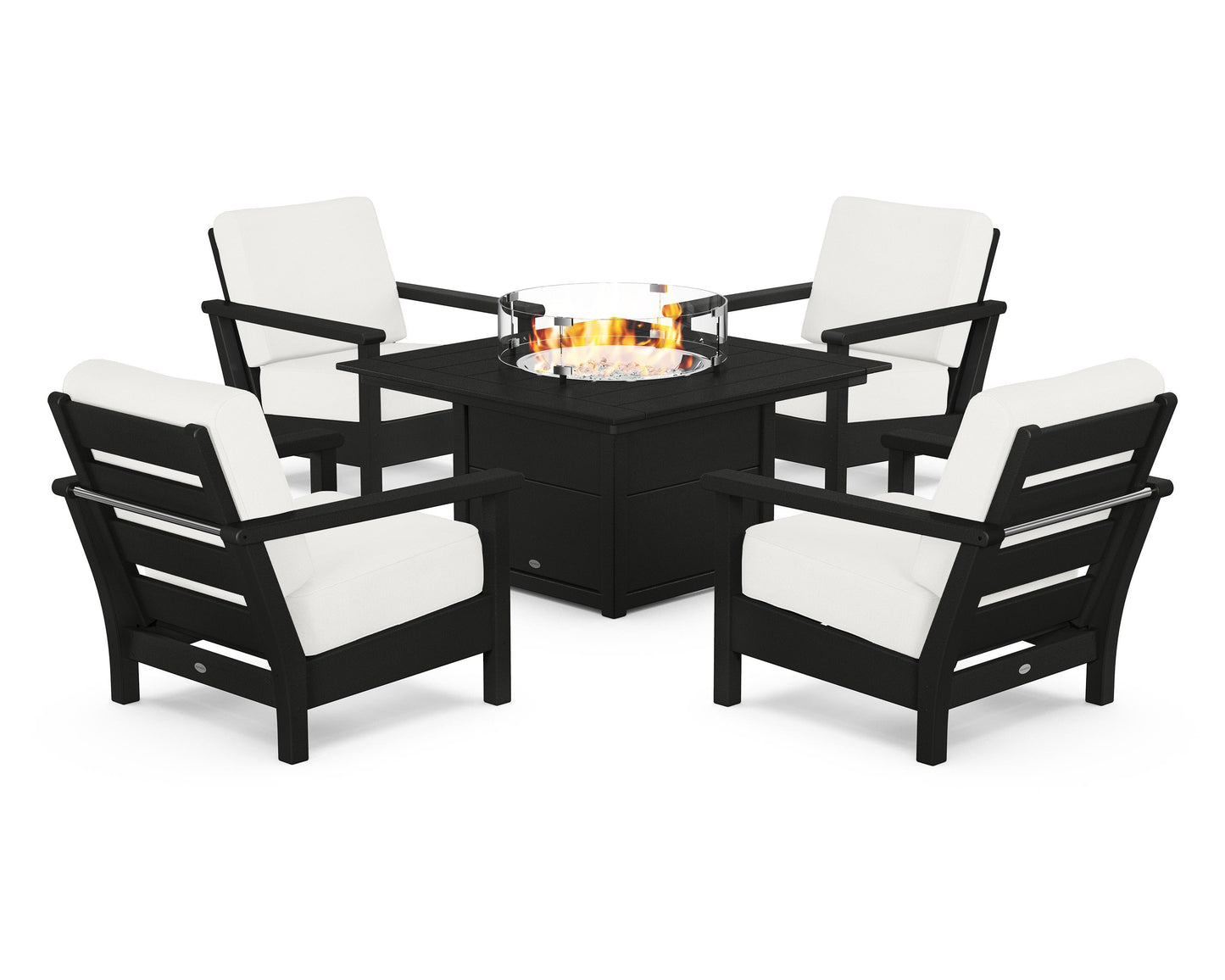 Harbour 5-Piece Conversation Set with Fire Pit Table