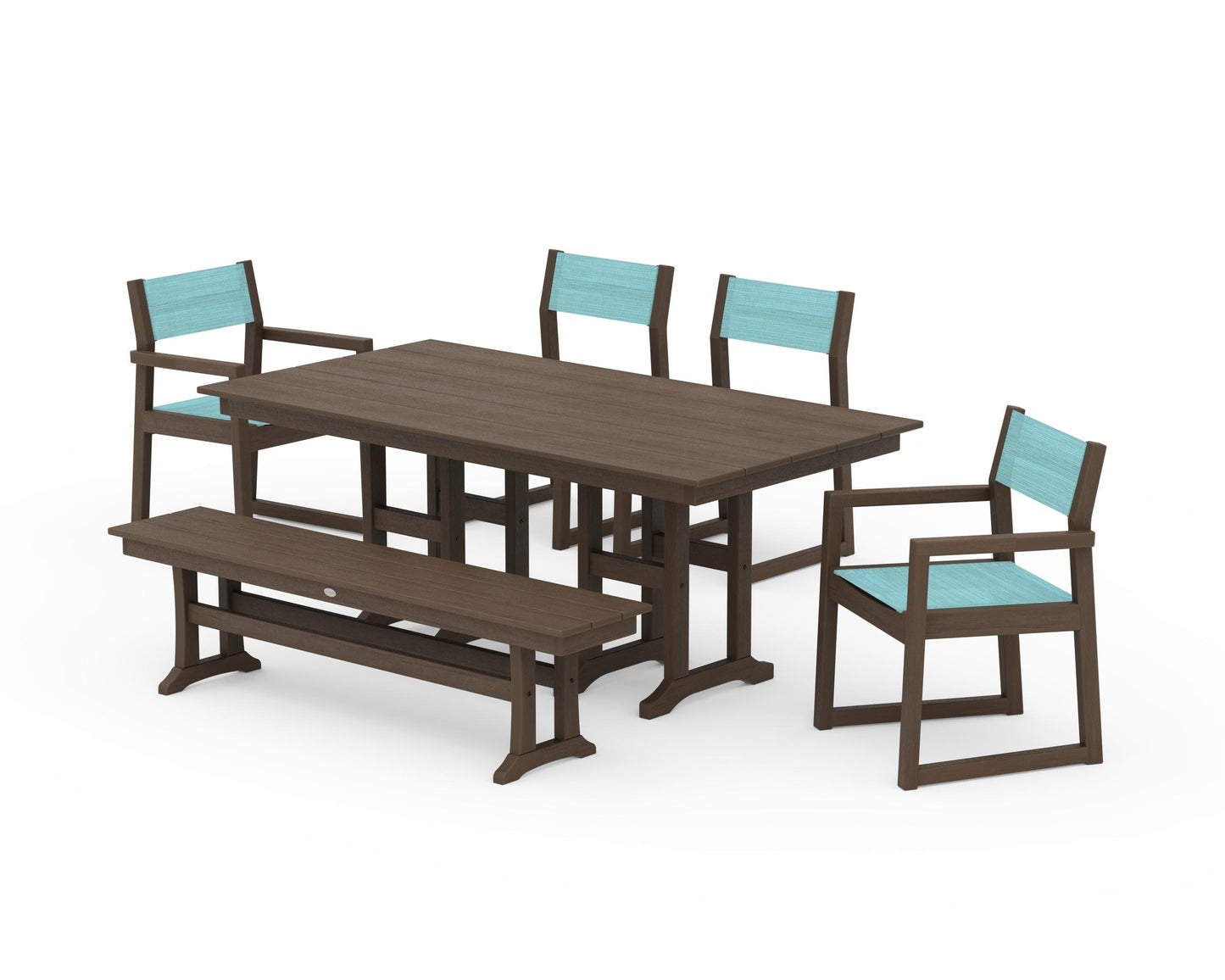 EDGE Sling 6-Piece Farmhouse Dining Set