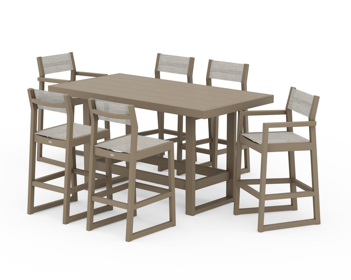EDGE Sling 7-Piece Bar Table Set
