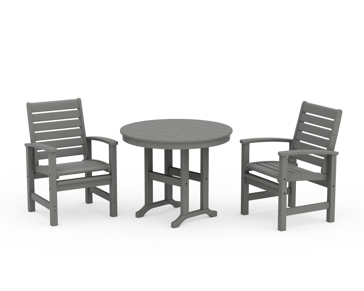 Signature 3-Piece Round Farmhouse Dining Set