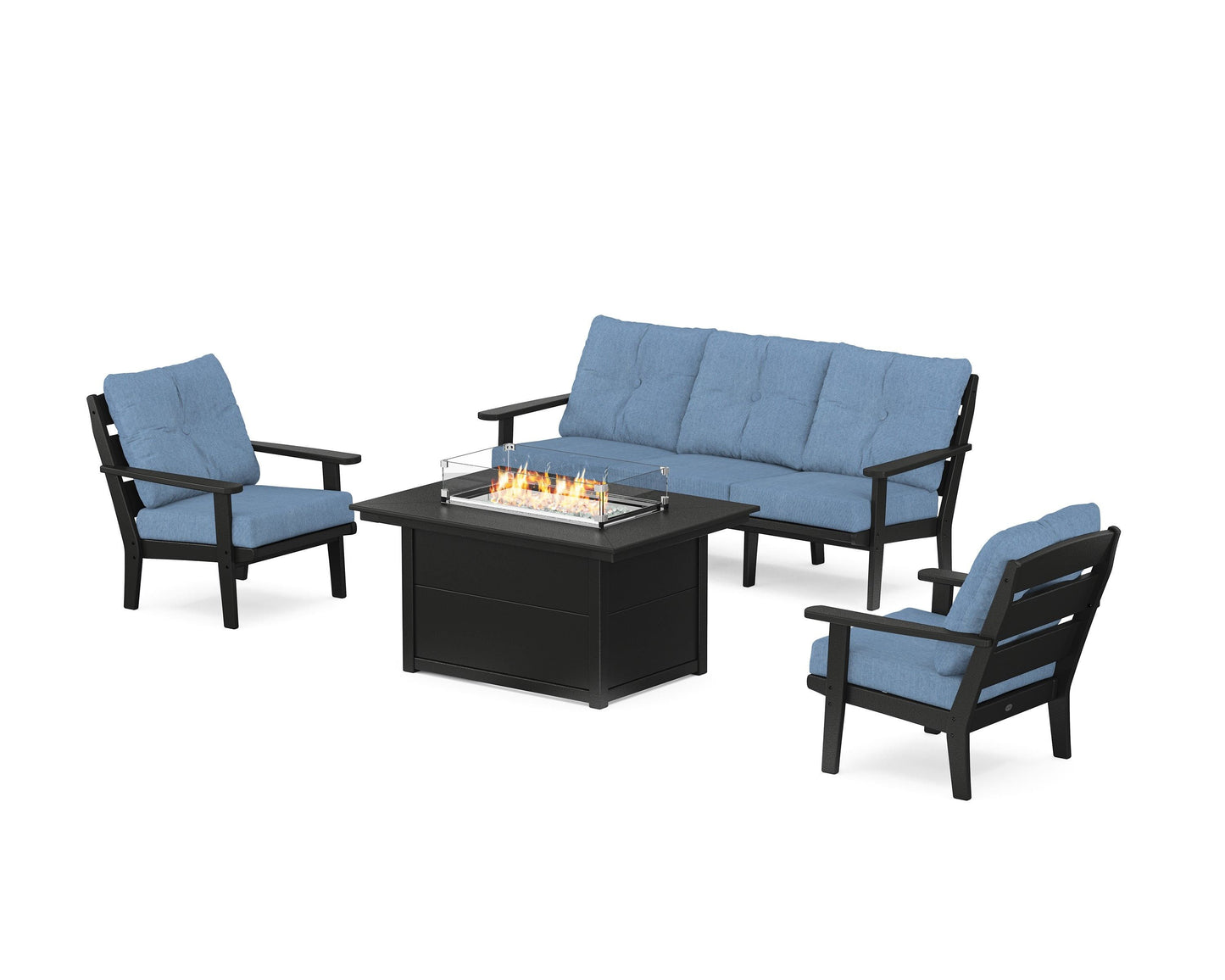 Lakeside Deep Seating Fire Pit Table Set