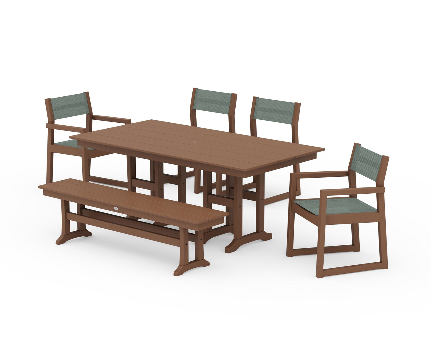 EDGE Sling 6-Piece Farmhouse Dining Set