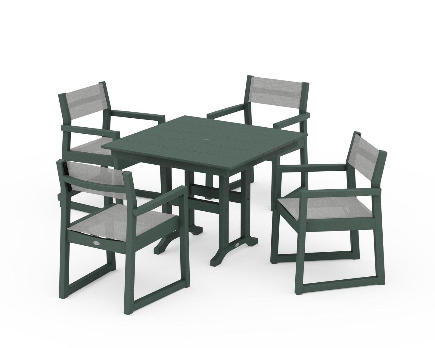 EDGE Sling Arm Chair 5-Piece Farmhouse Dining Set