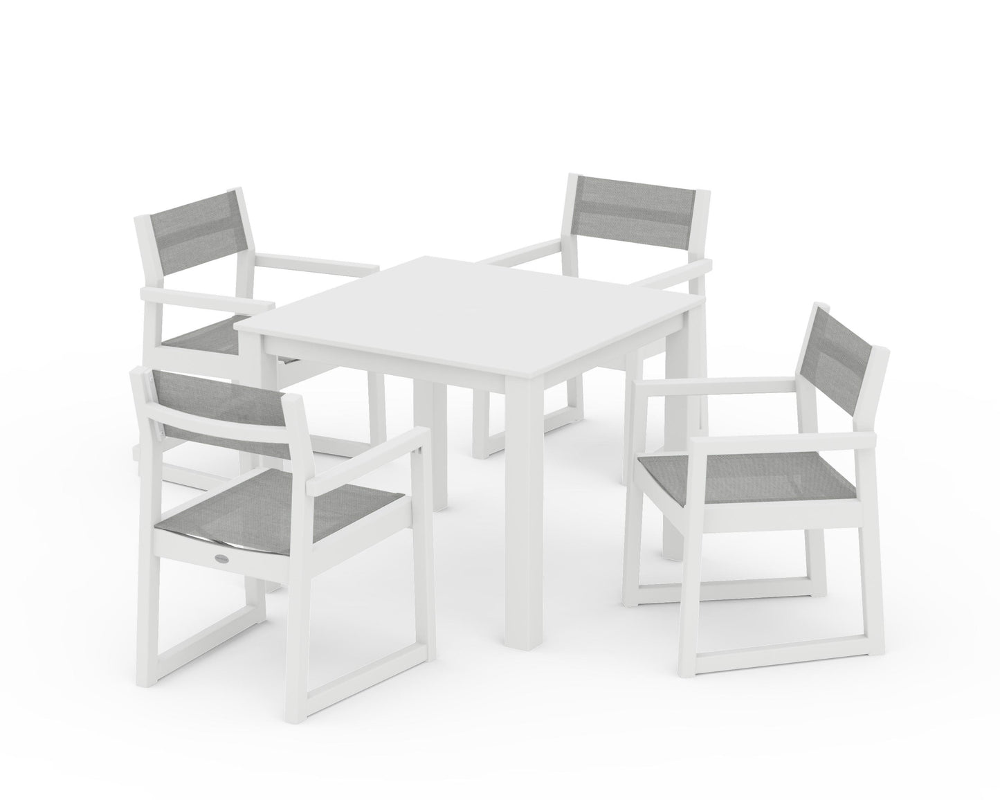 EDGE Sling Arm Chair 5-Piece Parsons Dining Set