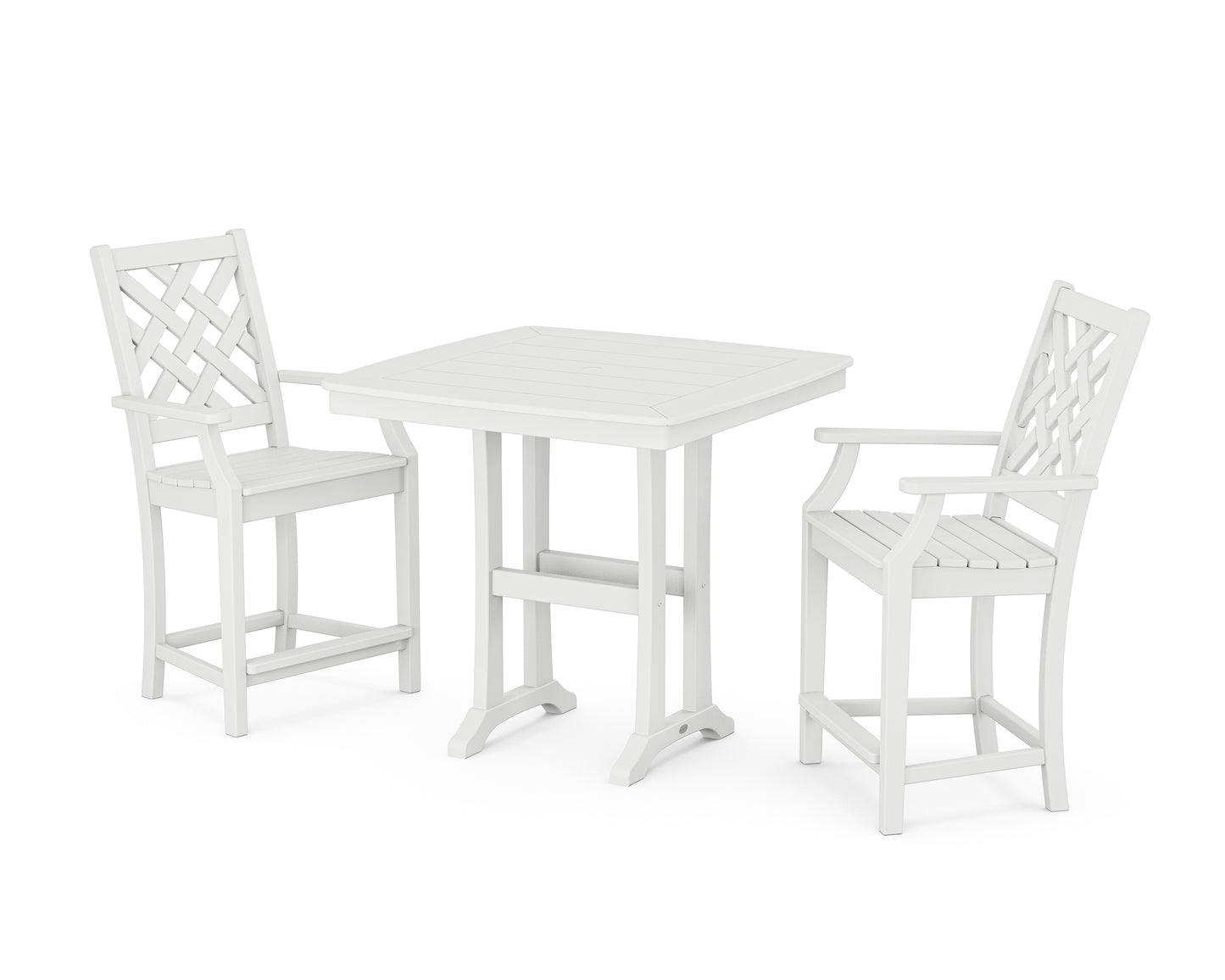 Wovendale 3-Piece Counter Set with Trestle Legs