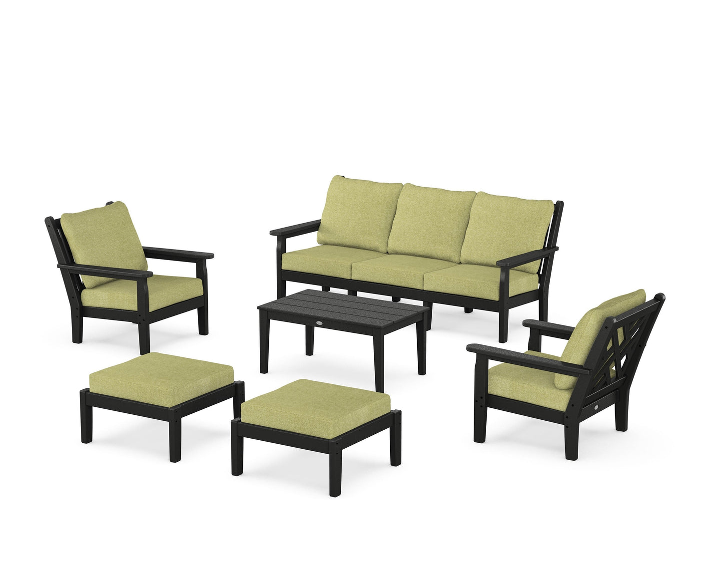 Chippendale 6-Piece Lounge Sofa Set