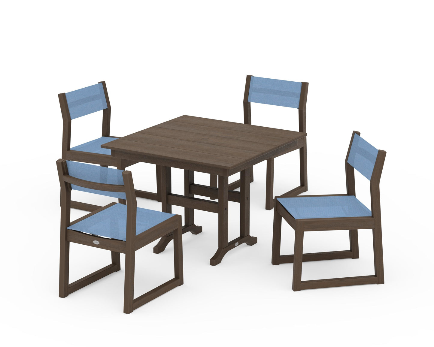 EDGE Sling Side Chair 5-Piece Farmhouse Dining Set