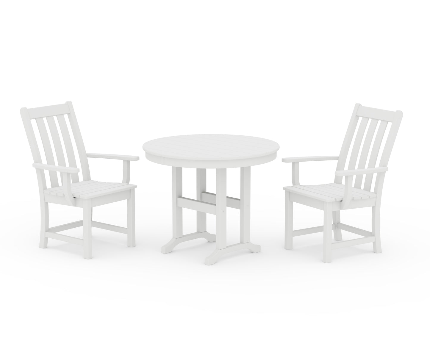 Vineyard 3-Piece Round Dining Set