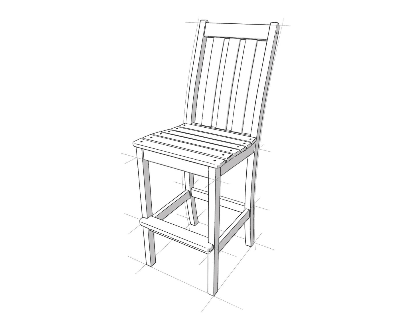 Vineyard Bar Side Chair