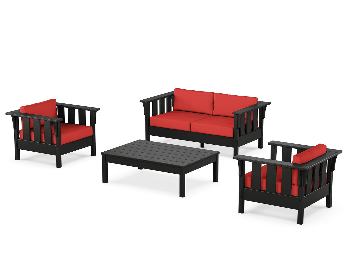 Acadia 4-Piece Deep Seating Set with Loveseat