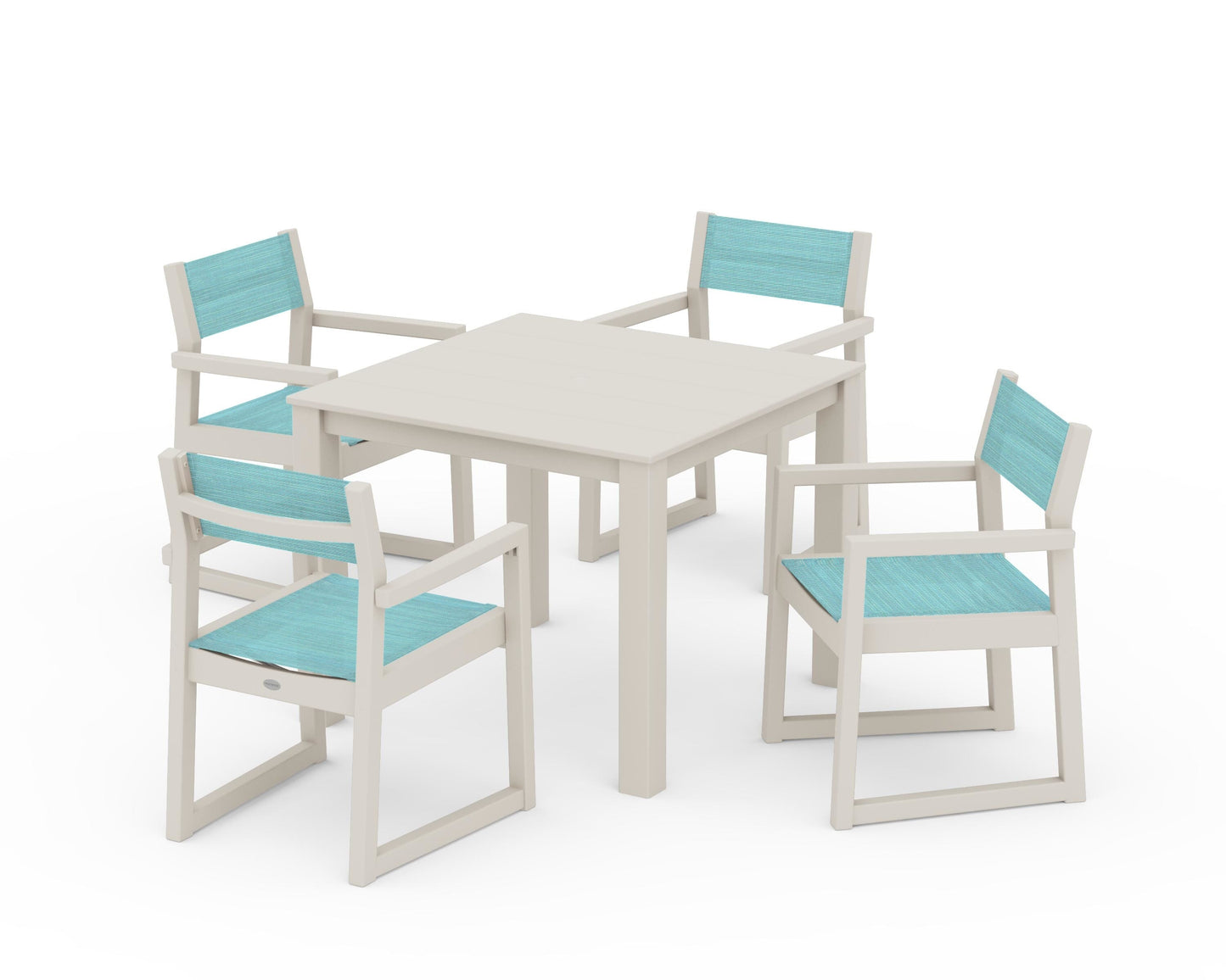EDGE Sling Arm Chair 5-Piece Parsons Dining Set