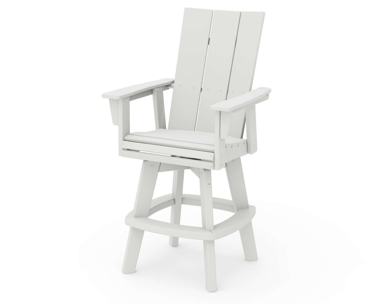 Modern Curveback Adirondack Swivel Bar Chair