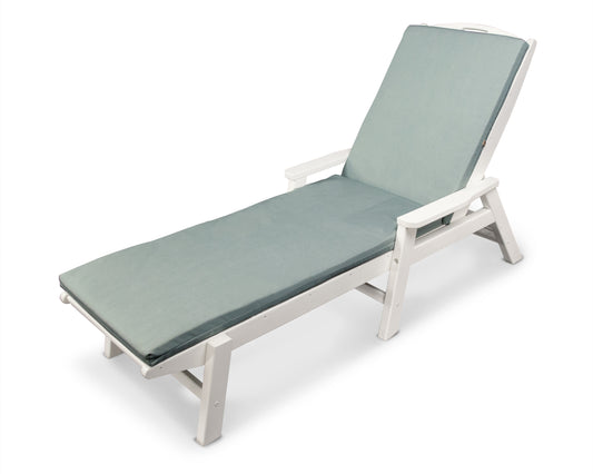 Nautical Chaise with Arms and Ateeva™ Cushion