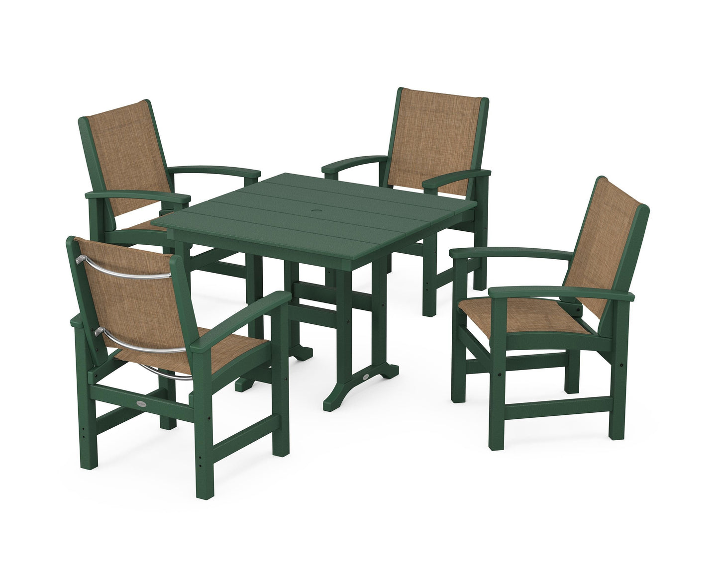 Coastal 5-Piece Farmhouse Dining Set