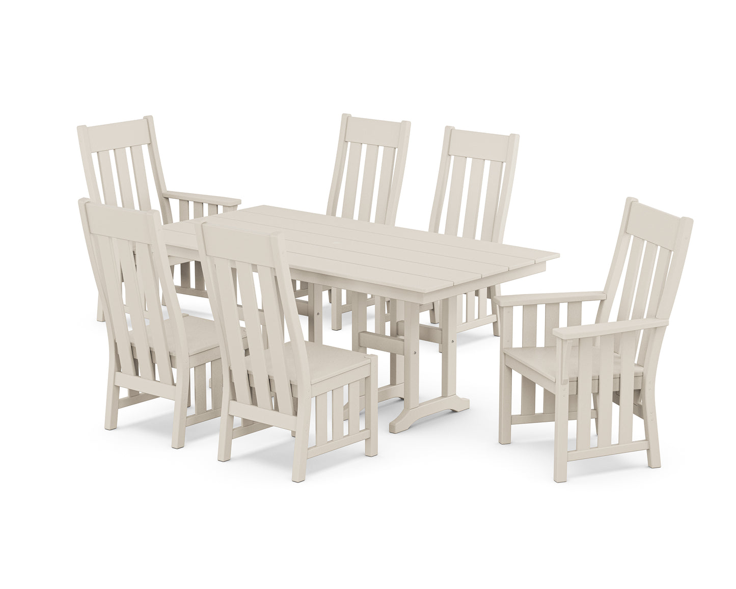 Acadia 7-Piece Farmhouse Dining Set