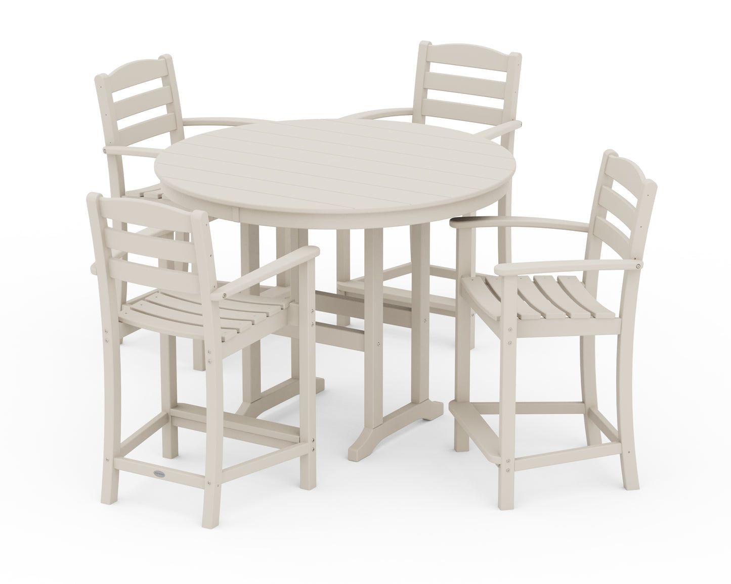 La Casa CafÃ© 5-Piece Round Farmhouse Counter Set