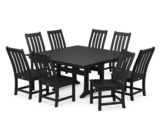 Vineyard 9-Piece Farmhouse Trestle Dining Set