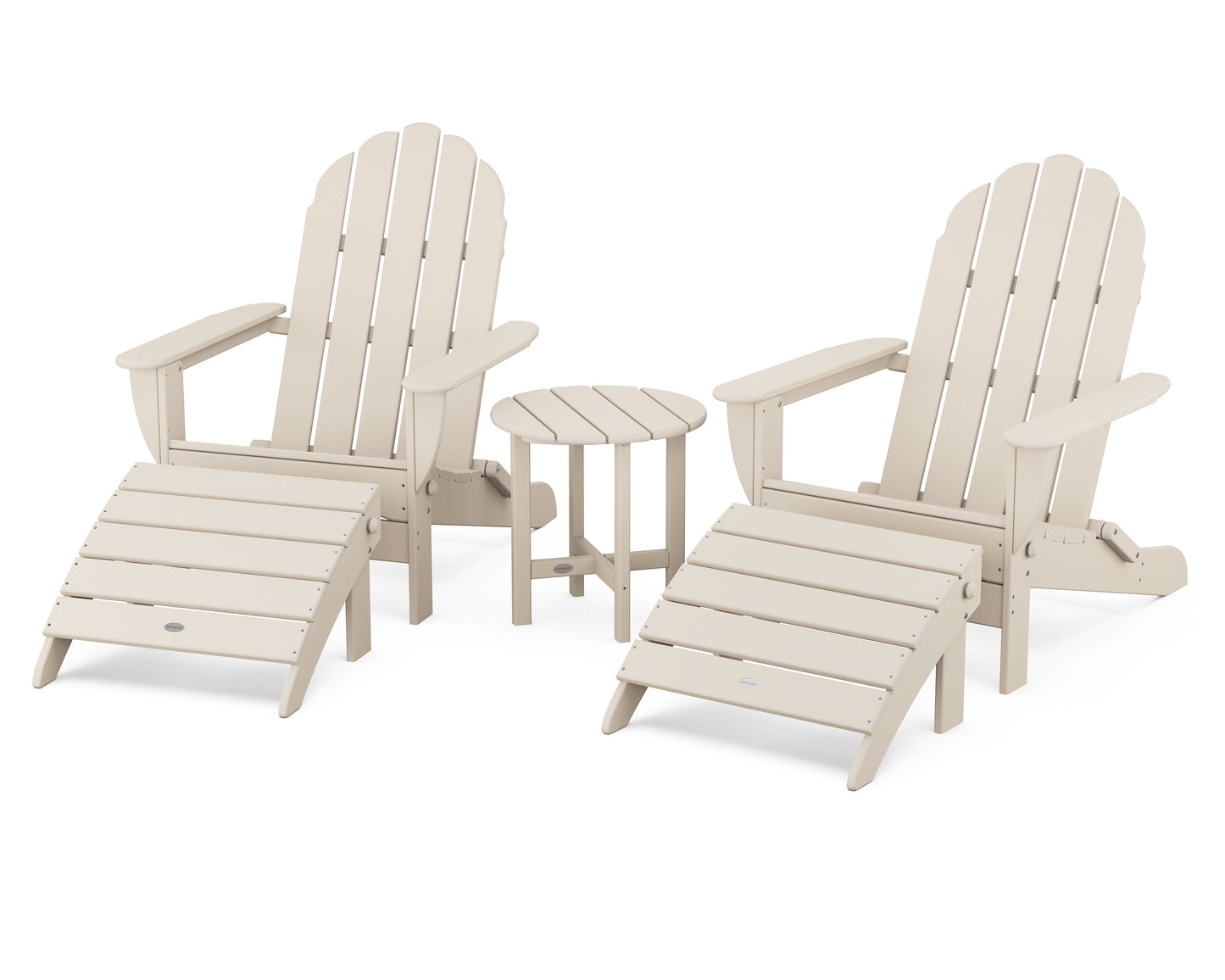 Classic Oversized Adirondack 5-Piece Casual Set