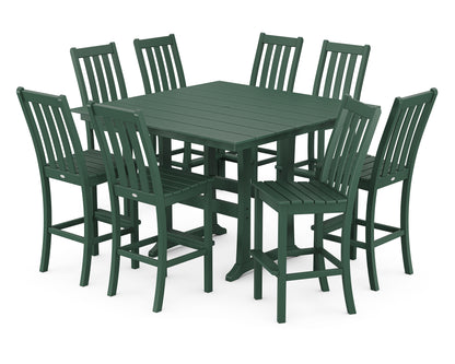 Vineyard 9-Piece Farmhouse Trestle Bar Set