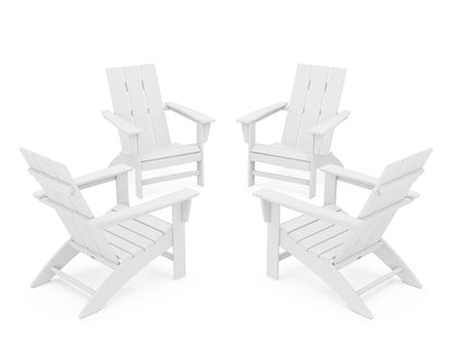 4-Piece Modern Adirondack Chair Conversation Set
