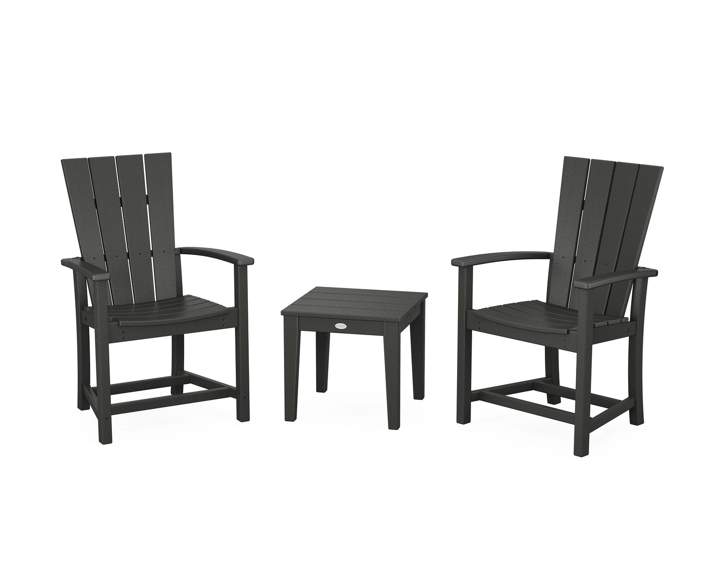 Quattro 3-Piece Upright Adirondack Chair Set