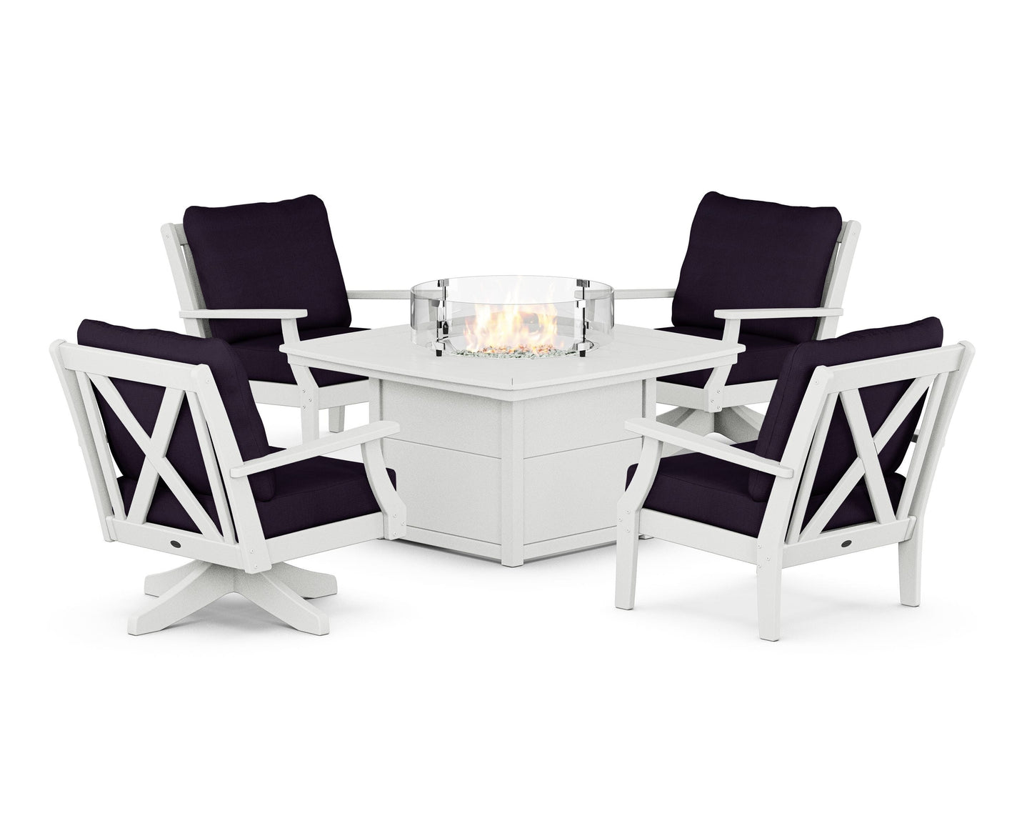 Braxton 5-Piece Deep Seating Set with Fire Table