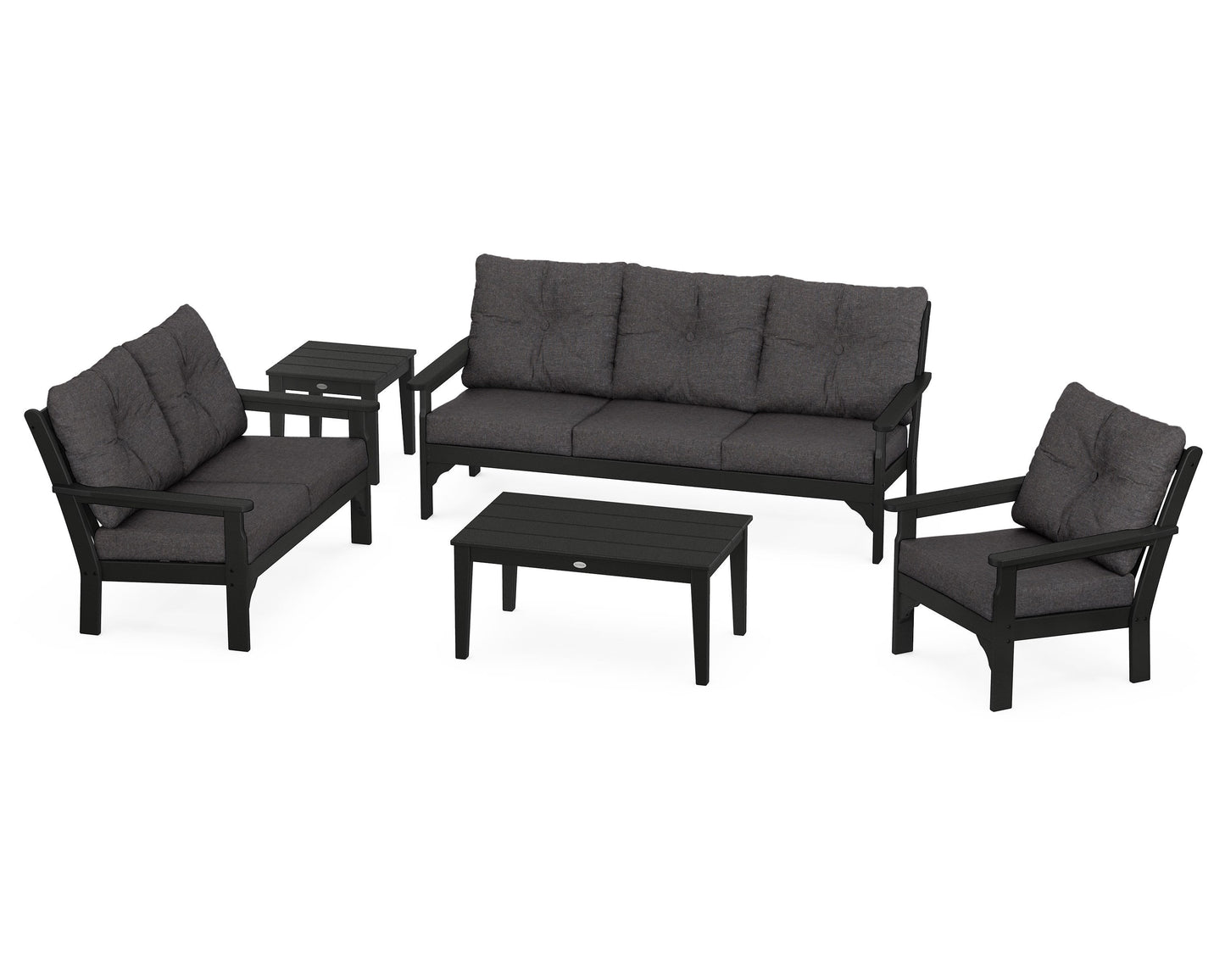 Vineyard 5 Piece Deep Seating Set