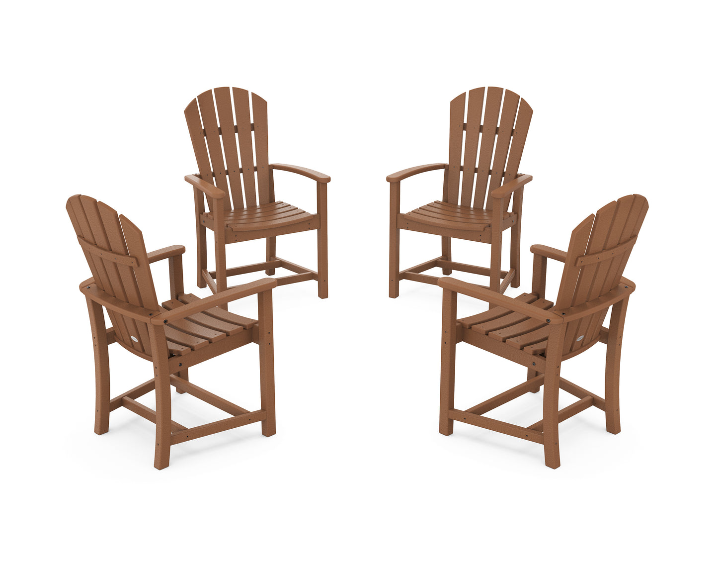 Palm Coast 4-Piece Upright Adirondack Conversation Set