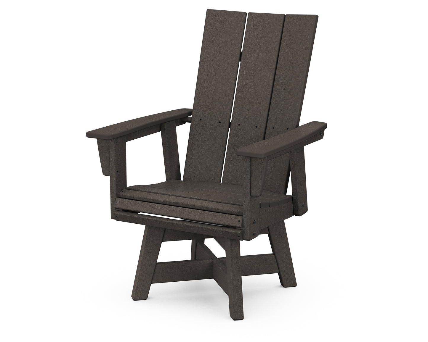 Modern Curveback Adirondack Swivel Dining Chair