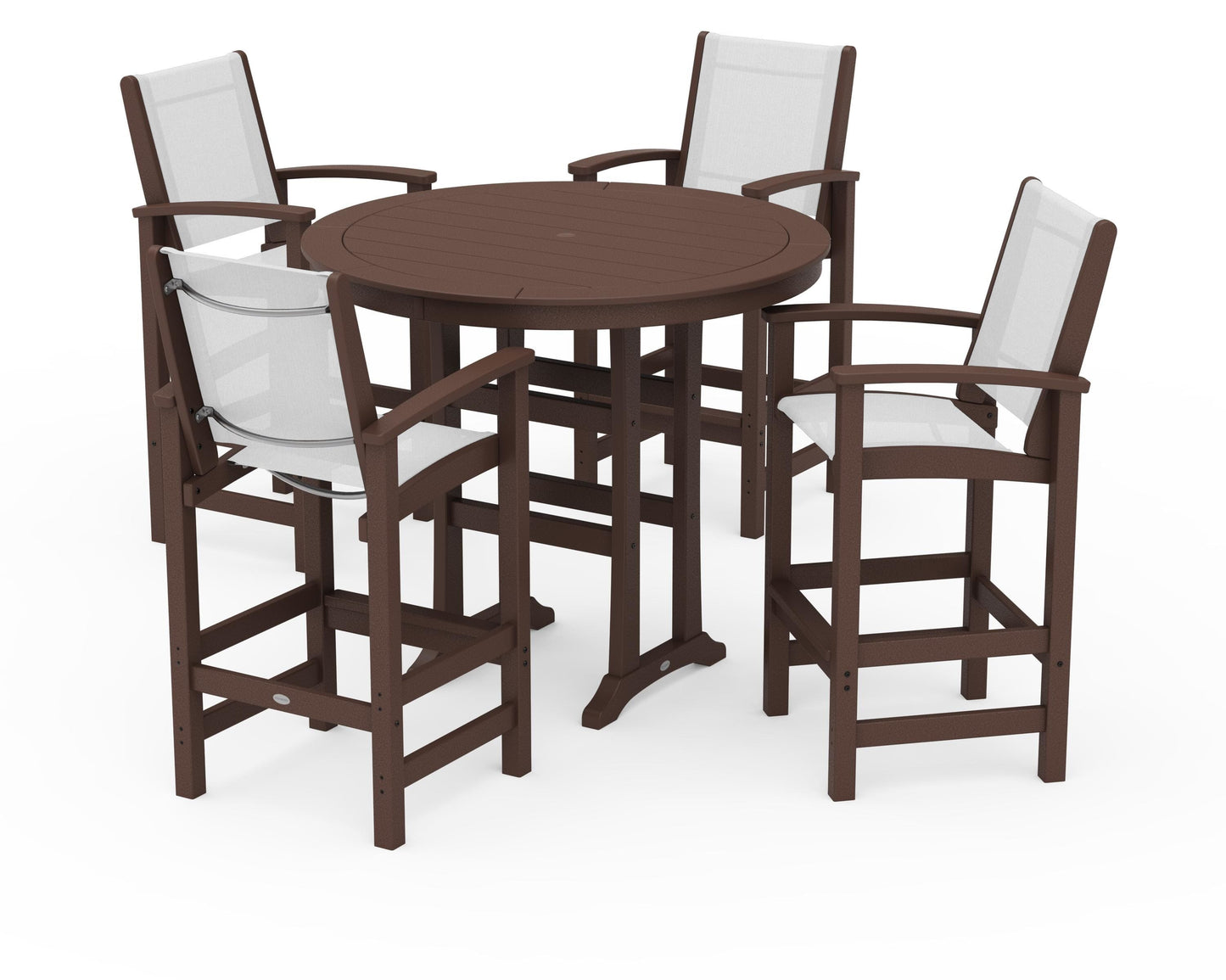 Coastal 5-Piece Nautical Trestle Bar Set