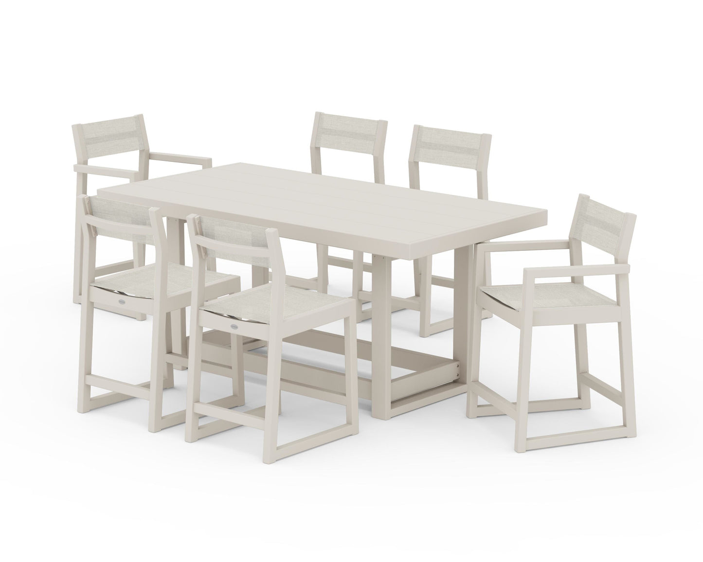 EDGE Sling 7-Piece Counter Table Set