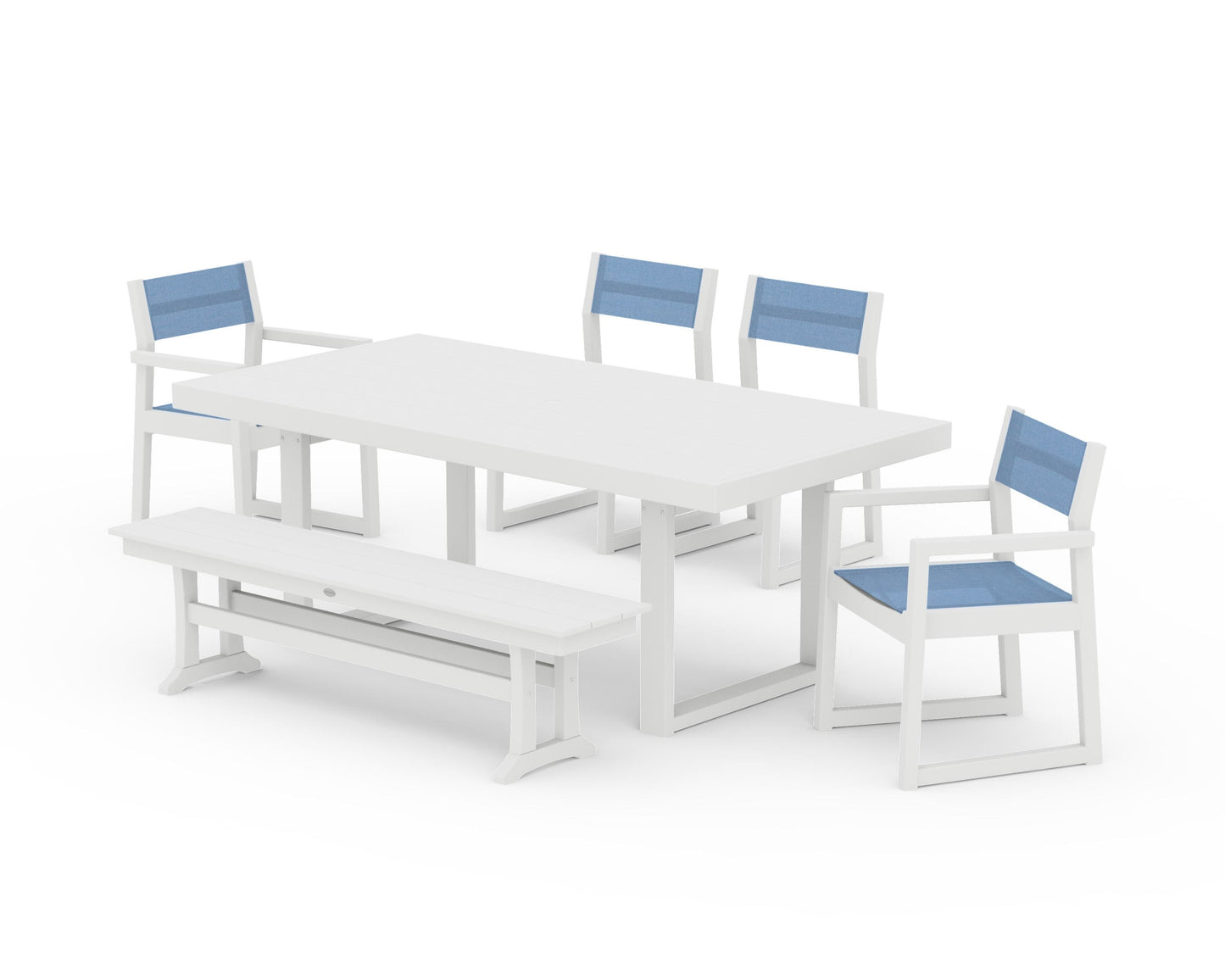 EDGE Sling 6-Piece Dining Set with Bench